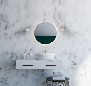 Kinkiet łazienkowy ICE BALL mosiądz / szklany kulisty klosz IP44 - Nowodvorski Lighting