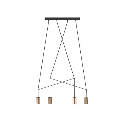 Lampa wisząca IMBRIA 4 punktowa mosiądz zwis nowoczesny listwa - Nowodvorski Lighting