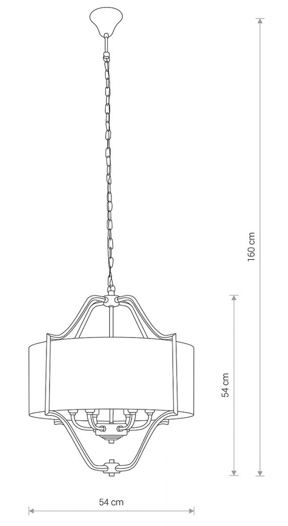 Lampa wisząca NUNTUCET biały / chrom w stylu hampton - Nowodvorski Lighting Lampa wisząca NUNTUCET biały / chrom w stylu hampton - Nowodvorski Lighting