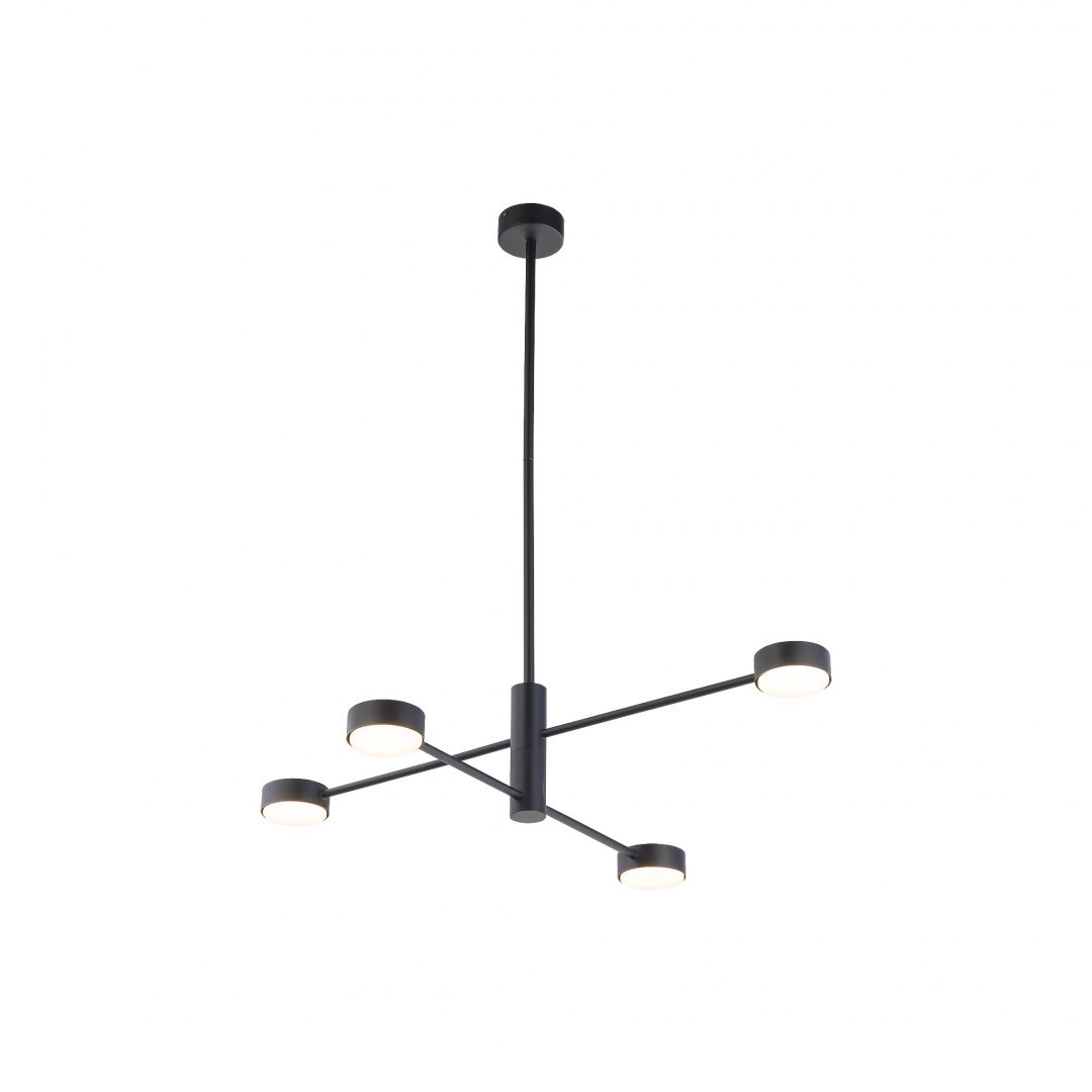 Lampa wisząca ORBIT 4x8W czarna nowoczesna - Nowodvorski Lighting Lampa wisząca ORBIT 4x8W czarna nowoczesna - Nowodvorski Lighting