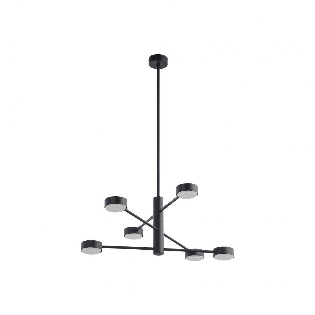 Lampa wisząca ORBIT 6x8W czarna nowoczesna - Nowodvorski Lighting