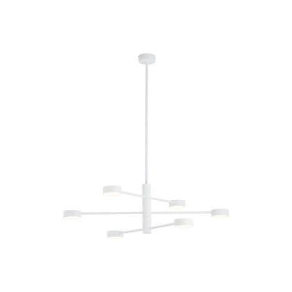 Lampa wisząca ORBIT 6x8W biała nowoczesna - Nowodvorski Lighting