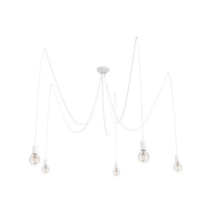 Lampa wisząca SPIDER V biała loft podwieszana pająk - Nowodvorski Lighting