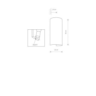 Kinkiet VELERO biały abażur elegancki z włącznikiem - Nowodvorski Lighting