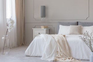 Kinkiet VELERO szary abażur z lampką do czytania - Nowodvorski Lighting