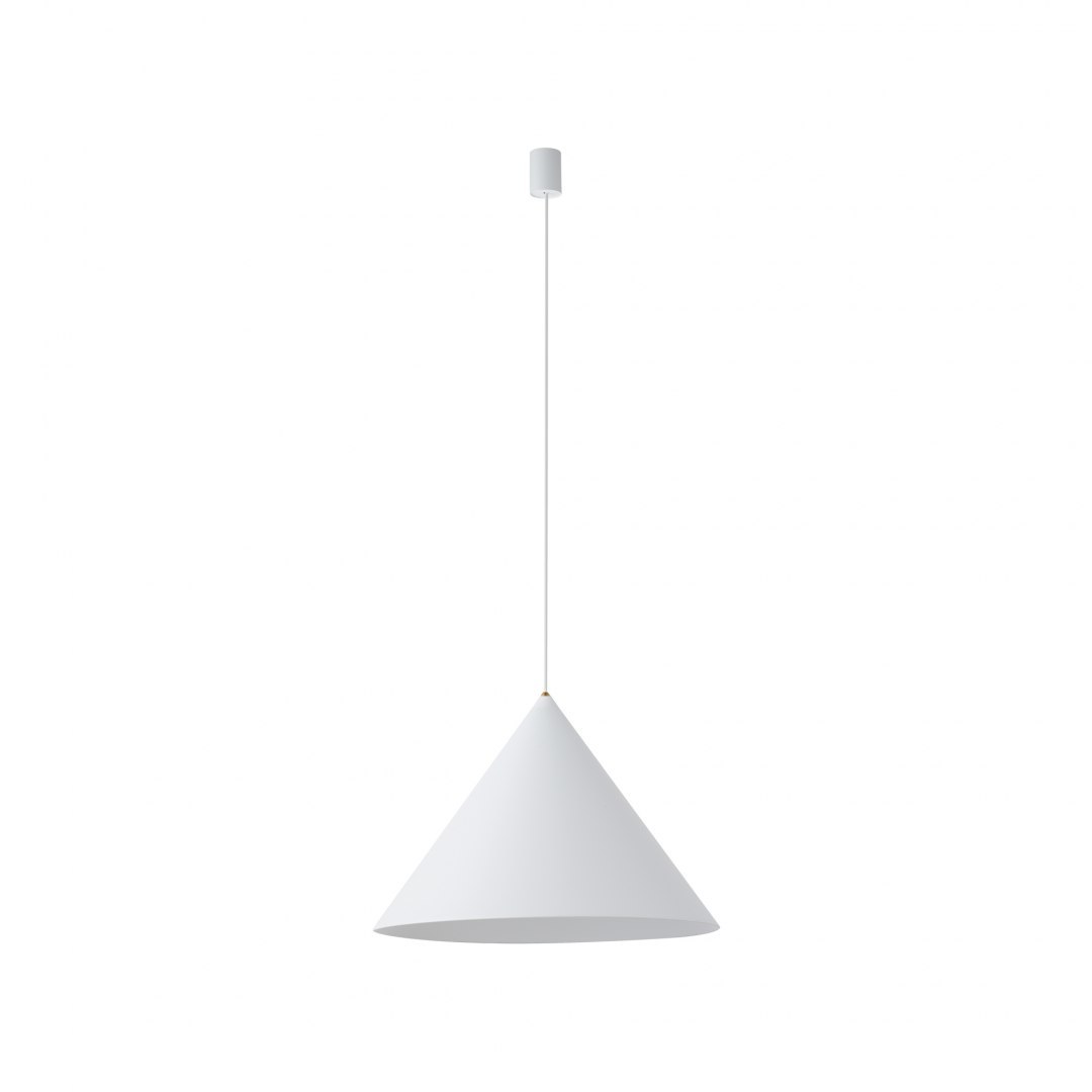 Lampa wisząca ZENITH L biała duża stożkowy klosz - Nowodvorski Lighting Lampa wisząca ZENITH L biała duża stożkowy klosz - Nowodvorski Lighting