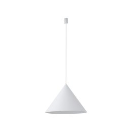 Lampa wisząca ZENITH L biała duża stożkowy klosz - Nowodvorski Lighting