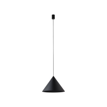 Lampa wisząca ZENITH M czarna stożkowy klosz - Nowodvorski Lighting