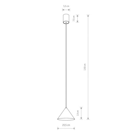 Lampa wisząca ZENITH S czarna mała stożkowy klosz - Nowodvorski Lighting Lampa wisząca ZENITH S czarna mała stożkowy klosz - Nowodvorski Lighting