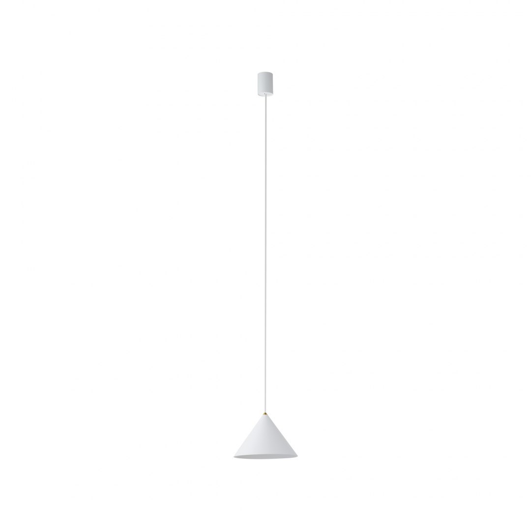 Lampa wisząca ZENITH S biała mała stożkowy klosz - Nowodvorski Lighting Lampa wisząca ZENITH S biała mała stożkowy klosz - Nowodvorski Lighting