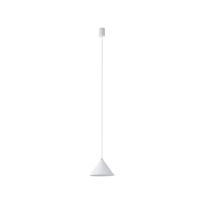 Lampa wisząca ZENITH S biała mała stożkowy klosz - Nowodvorski Lighting