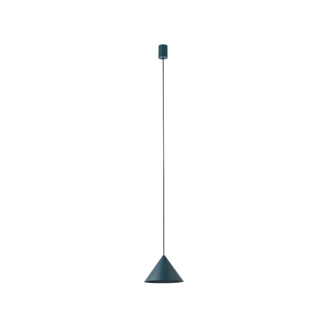 Lampa wisząca ZENITH S zielona mała stożkowy klosz - Nowodvorski Lighting Lampa wisząca ZENITH S zielona mała stożkowy klosz - Nowodvorski Lighting
