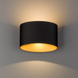 Kinkiet zewnętrzny elewacyjny ELLIPSES LED czarno-złoty IP54 - Nowodvorski Lighting