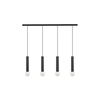 Lampa wisząca BATON 4 czarny zwis tuby na listwie - Nowodvorski Lighting