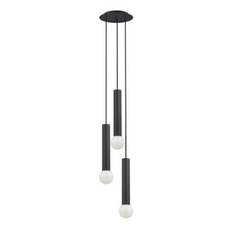 Lampa wisząca BATON 3 czarna potrójny zwis kaskada - Nowodvorski Lighting
