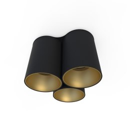 Lampa natynkowa EYE TONE III czarno złota potrójna tuba spot - Nowodvorski Lighting