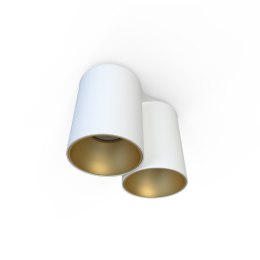 Lampa natynkowa EYE TONE II biało złota podwójna tuba spot - Nowodvorski Lighting