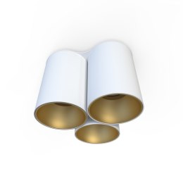 Lampa natynkowa EYE TONE III biało złota potrójna tuba spot - Nowodvorski Lighting