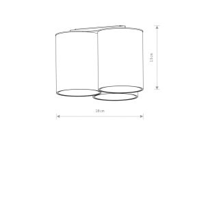 Lampa natynkowa EYE TONE III czarna potrójna tuba spot - Nowodvorski Lighting