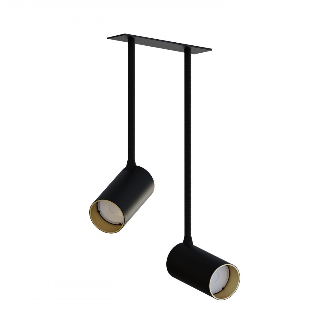 Lampa podtynkowa MONO SURFACE LONG czarno-złota podwójna - Nowodvorski Lighting Lampa podtynkowa MONO SURFACE LONG czarno-złota podwójna - Nowodvorski Lighting