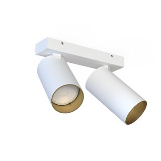 Lampa natynkowa MONO II biało złota podwójna spot - Nowodvorski Lighting
