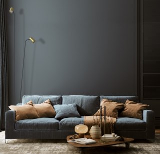 Lampa podłogowa MONO II czarny / mosiądz podwójna regulowana - Nowodvorski Lighting