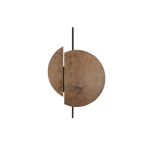 Kinkiet SUNSET C okrągły dekoracyjny w kolorze ciemnego drewna - Nowodvorski Lighting
