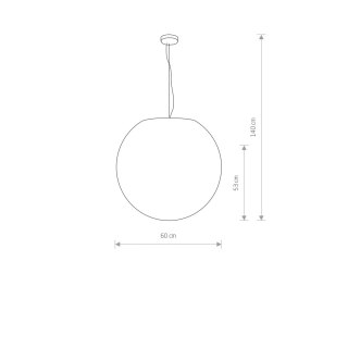 Lampa wisząca CUMULUS L kula ogrodowa zewnętrzna - Nowodvorski Lighting