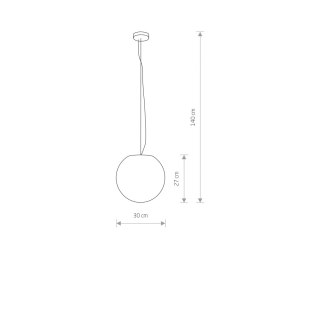 Lampa wisząca CUMULUS S kula ogrodowa zewnętrzna - Nowodvorski Lighting