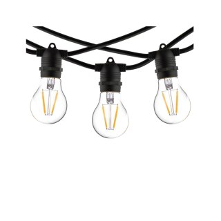 Girlanda ogrodowa FESTOON LIGHTS łańcuch świetlny 6m czarny 10xE27 - Nowodvorski Lighting