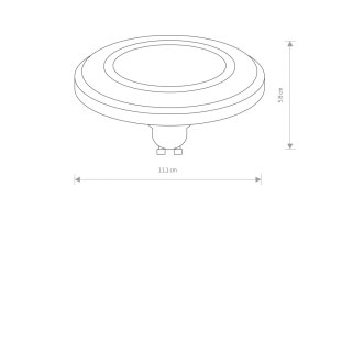 Źródła światła i akcesoria - REFLECTOR DIFFUSER LED, GU10, ES111, 9W