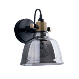 Kinkiet AMALFI I SILVER srebrny szkło metalizowane loft - Nowodvorski Lighting