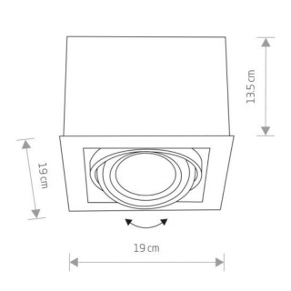 Oprawa natynkowa BOX I ES111 biała spot - Nowodvorski Lighting