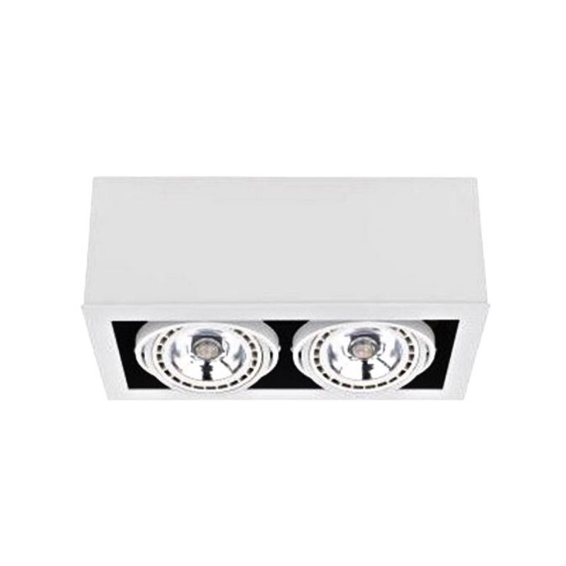Lampa natynkowa BOX II ES111 biała podwójna spot - Nowodvorski Lighting