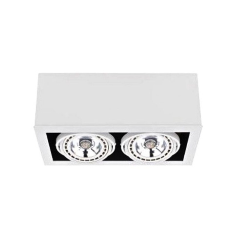 Lampa natynkowa BOX II ES111 biała podwójna spot - Nowodvorski Lighting