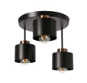 Lampa sufitowa OLENA 3 talerz potrójna czarna - Candellux Lighting