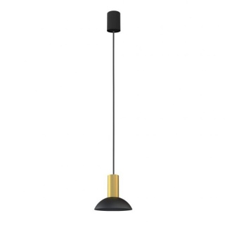 Lampa wisząca HERMANOS kopuła czarny mosiądz zwis nad wyspę kuchenną - Nowodvorski Lighting