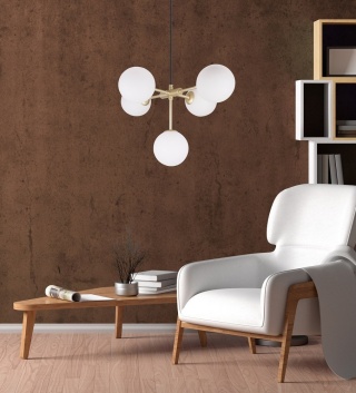 Lampa wisząca MATI 5 mosiądz - Candellux Lighting