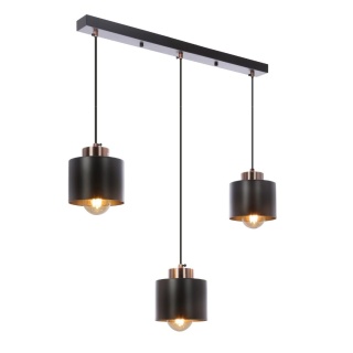 Lampa wisząca OLENA 3 czarna potrójny zwis - Candellux Lighting