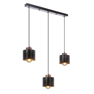 Lampa wisząca OLENA 3 czarna potrójny zwis - Candellux Lighting