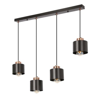 Lampa wisząca OLENA 4 czarna poczwórny zwis - Candellux Lighting