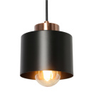 Lampa wisząca OLENA czarna pojedynczy zwis w stylu loft - Candellux Lighting