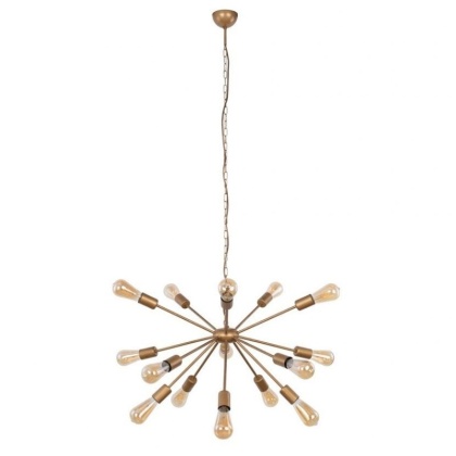 Lampa wisząca ROD 15 złota loft żarówki patyczak - Nowodvorski Lighting