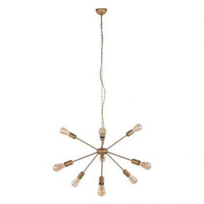 Lampa wisząca ROD 9 złota loft żarówki patyczak - Nowodvorski Lighting