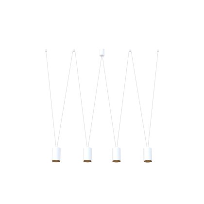 Lampa wisząca MORE TONE IV biało-złota podwieszana 4-punktowa - Nowodvorski Lighting