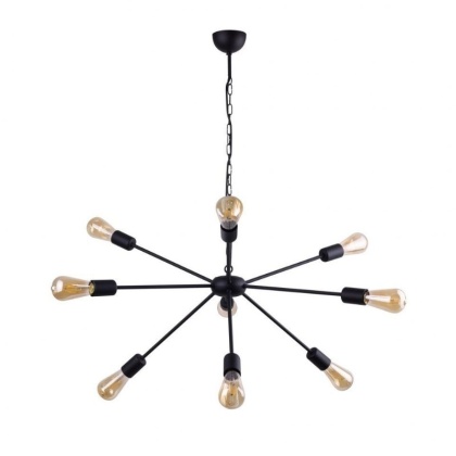 Lampa wisząca ROD 9 czarna loft żarówki patyczak - Nowodvorski Lighting