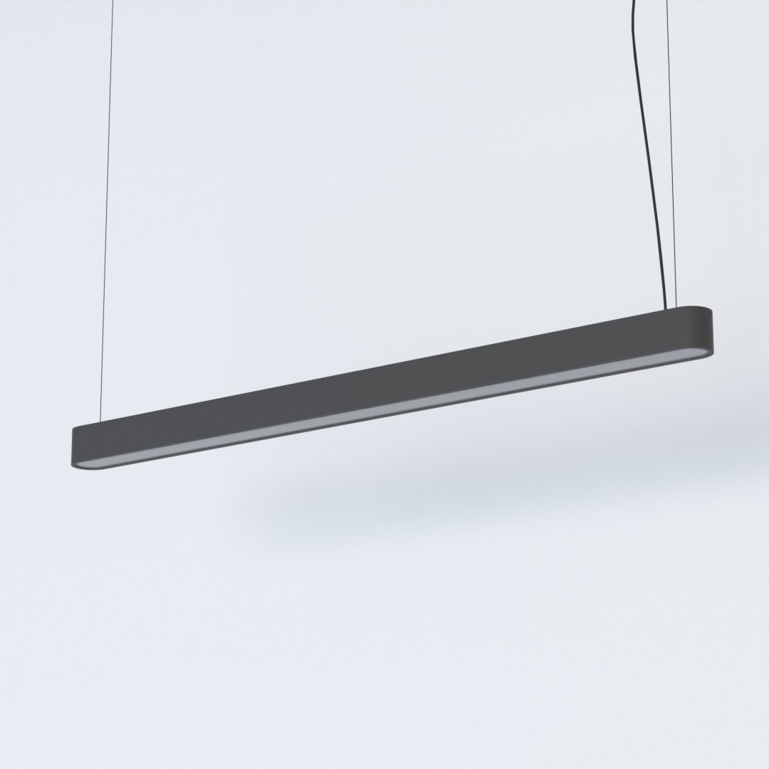 Lampa wisząca SOFT LED 120X6 grafitowa długa wąska podwieszana - Nowodvorski Lighting