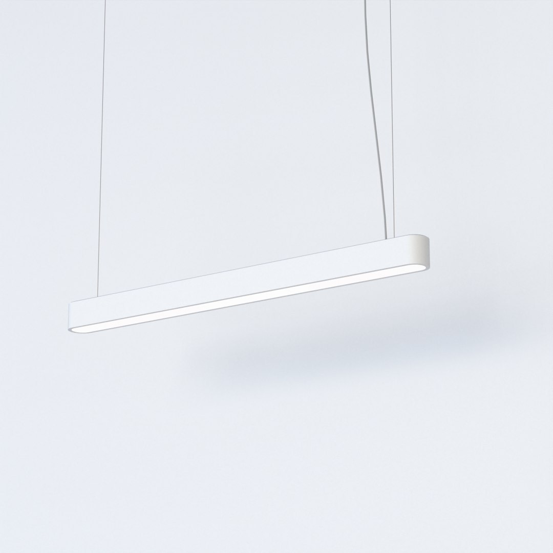 Lampa wisząca SOFT LED 90X6 biała podłużna wąska podwieszana - Nowodvorski Lighting