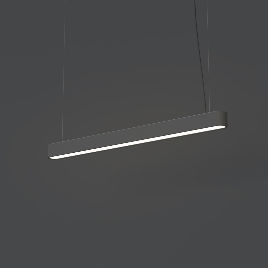 Lampa wisząca SOFT LED 90X6 grafitowa podłużna wąska podwieszana - Nowodvorski Lighting