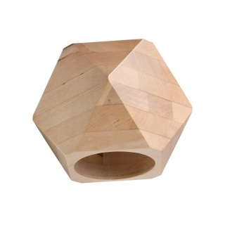 Kinkiet WOODY drewniany geometryczny heksagon - Sollux Lighting